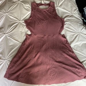 Blush pink sun dress